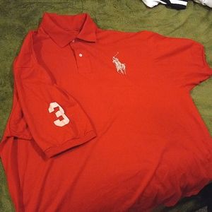 Polo Ralph Lauren 2XL Red 100% cotton made in 🇺🇸